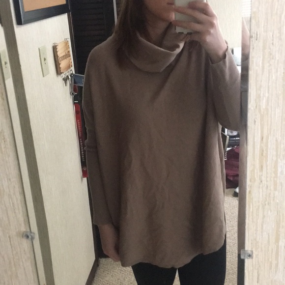 Soft Light Brown Tunic Sweater 